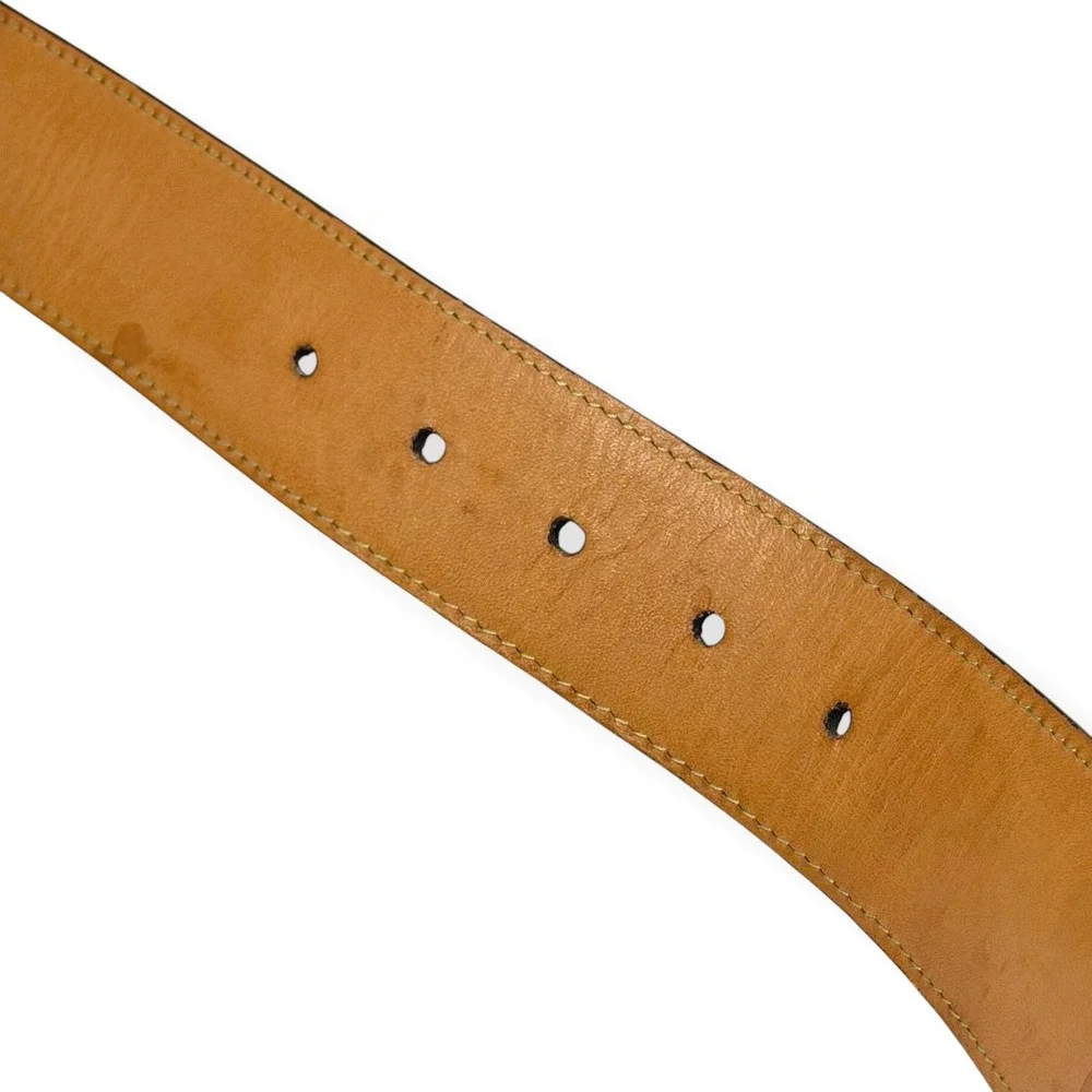 Martin Dingman Belt Nubuck Leather Cream Suede Mens Sz 38 Sand USA Made $128